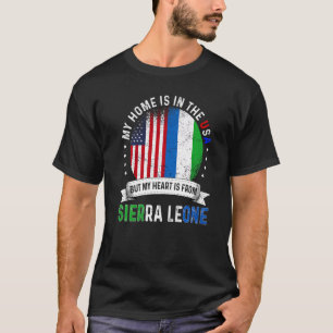 Camiseta O Patriot Heart da Serra Leoa Americana é de Leão