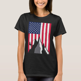 Camiseta O Patriótico Clima Subindo e Escalando a América