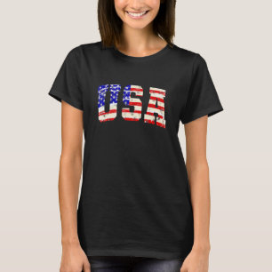 Camiseta O Patriótico Orgulho de Bandeira Americano aflita 