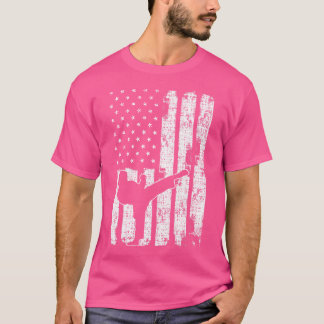 Camiseta O Patriótico Taekwondo do Bandeira Americano