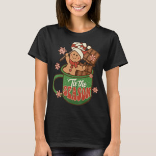 Camiseta O Pau Quente De Cacau De Natal Retroativo É A Époc