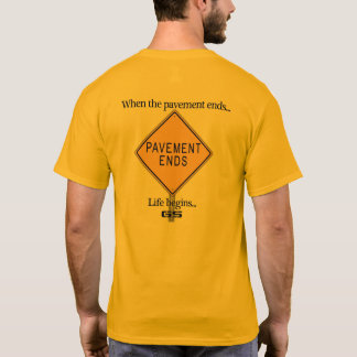 Camiseta O pavimento termina II