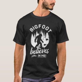Camiseta O Pé Grande acredita em mim Engraçado Sasquatch Gi
