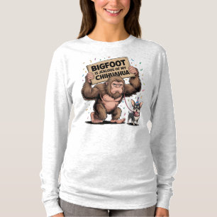 Camiseta O Pé Grande é Ciumento do meu Chihuahua