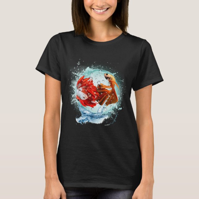 Camiseta O Peixe Arco-Íris e Amigos (Frente)