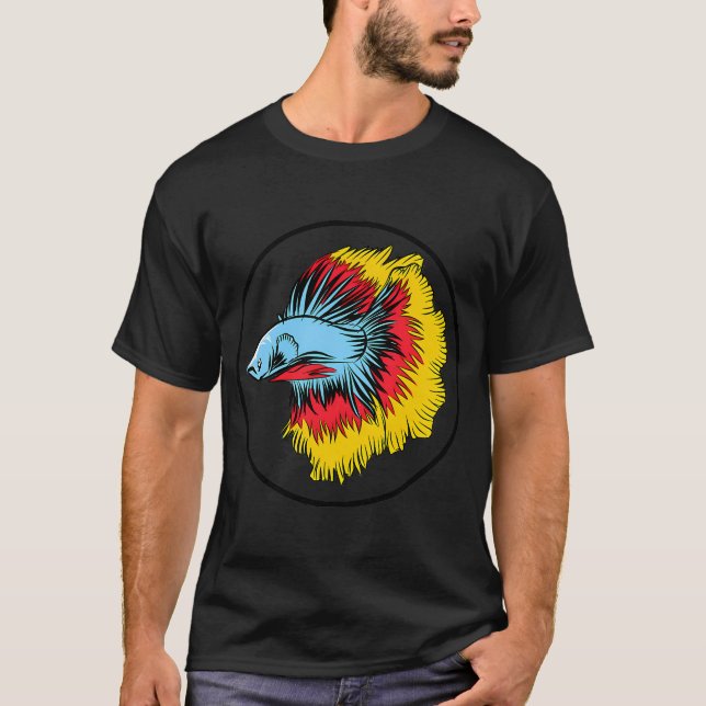 Camiseta O peixe Betta é engraçado (Frente)