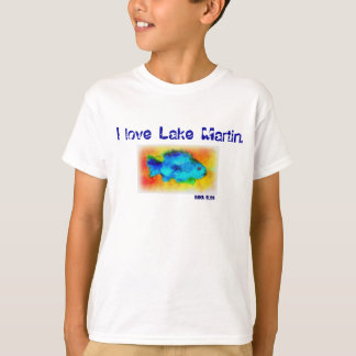 Camiseta O peixe caçoa o t-shirt "lago Martin" Alabama