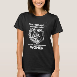 Camiseta O Peixe e Eu Entramos numa Aliança Desconfortável 