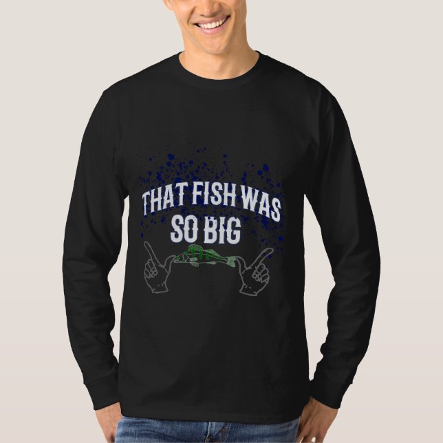 Camiseta O Peixe Era Muito Tempo De Pesca (Frente)