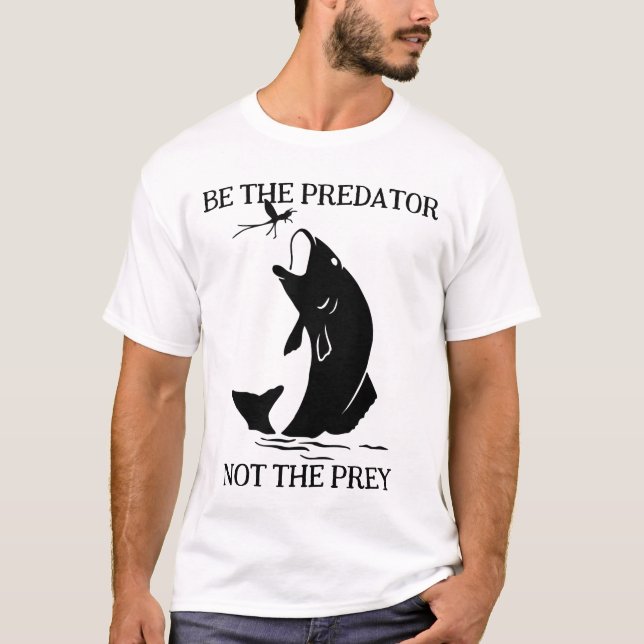 Camiseta O peixe foi ser o predador (Frente)