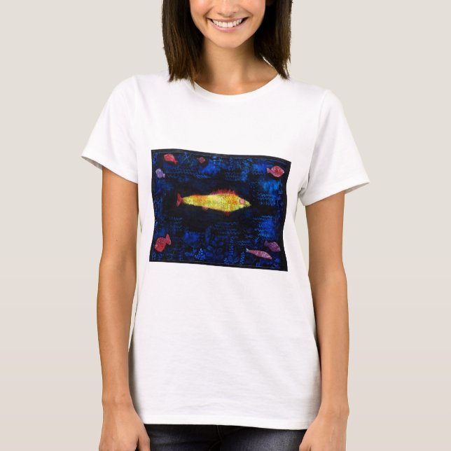 Camiseta O Peixe Goldfish, Paul Klee (Frente)
