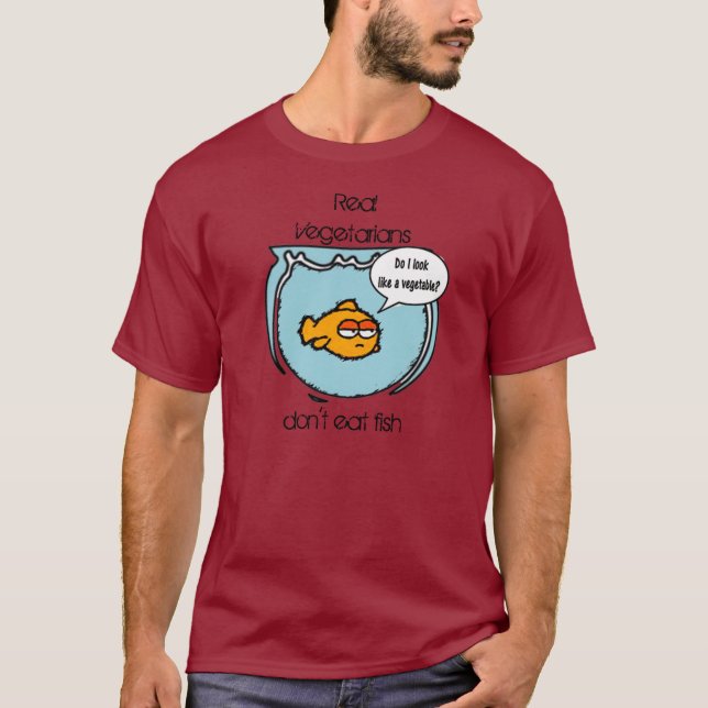 Camiseta O peixe não é t-shirt da obscuridade do (Frente)