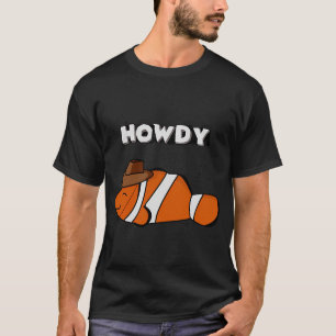 Camiseta O peixe-palhaço e o cowboy