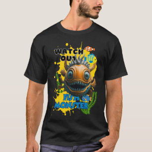 Camiseta O Peixe-Pescador Monstro