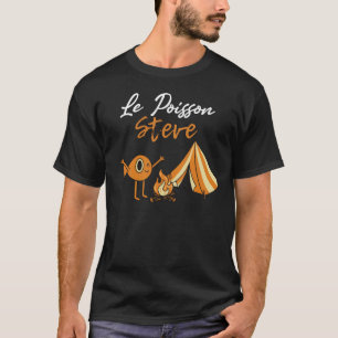 Camiseta O Peixe Steve Divertido Camping Ao Ar Livre