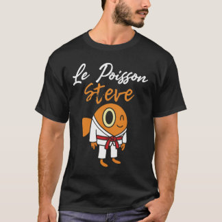 Camiseta O Peixe Steve Karatê Engraçado Judô MMA Jiu Jitsu