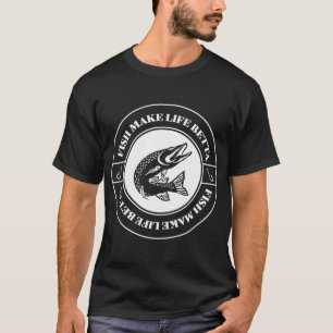 Camiseta O Peixe Torna a Vida Melhor - Peixes Tornam a Vida