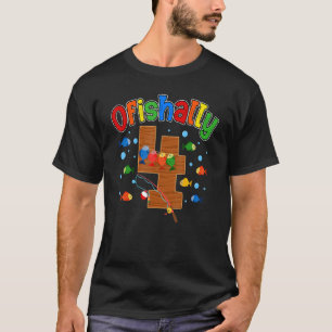 Camiseta Ó Peixe Um Fato De Aniversário Com 4 Anos
