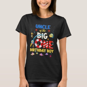 Camiseta Ó Peixe Um Tio De Aniversário Do Garoto De Anivers