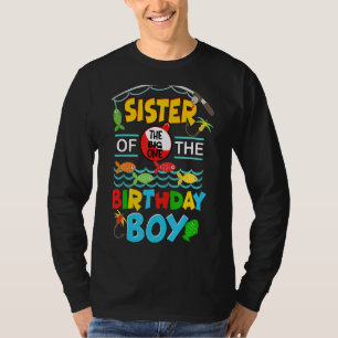 Camiseta Ó Peixe Uma Irmã Do Aniversário Do Nascimento