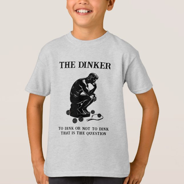 Camiseta O Pensador Do Dinker Personalizou O Jogador Engraç (Frente)