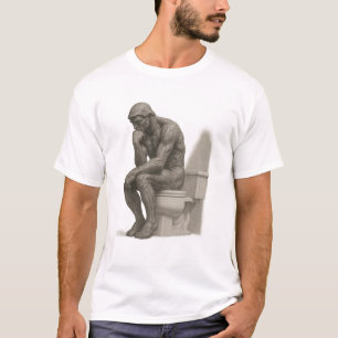 Camiseta O Pensador no Trono – Estilo Carvão Clássico