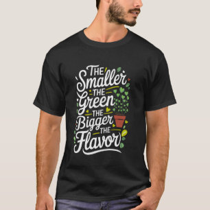Camiseta O Pequeno Agricultor Verde Brotos Planta Jardinage