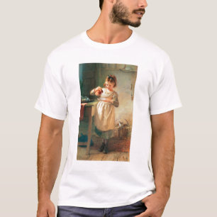 Camiseta O pequeno almoço do gatinho