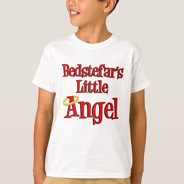Camiseta O pequeno anjo de Bedstefar (Frente)