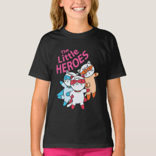 Camiseta O Pequeno Herói Super Herói Gata Engraçado