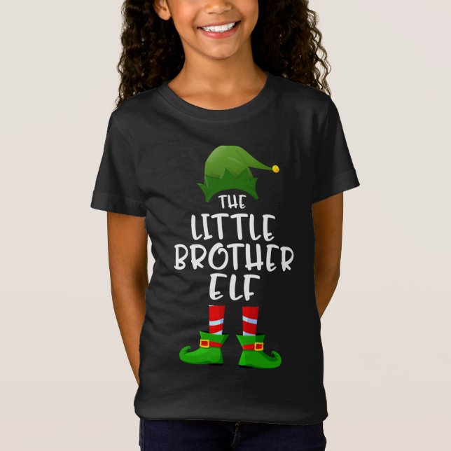 Camiseta O Pequeno Irmão Elf Festa de Natal Pajama (Frente)