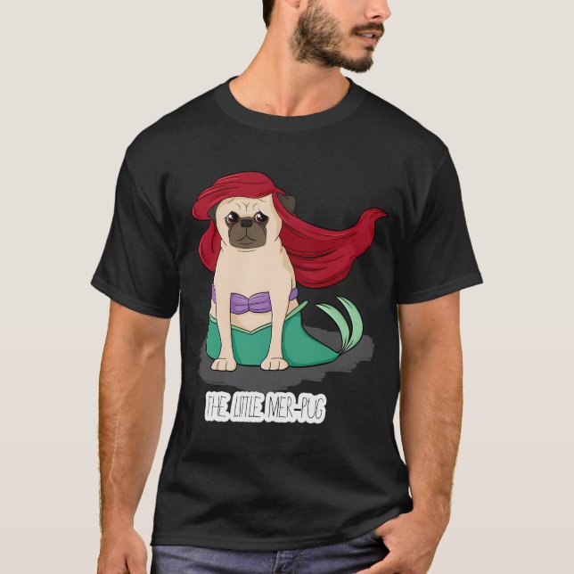 Camiseta O Pequeno Mer-Pug (Frente)