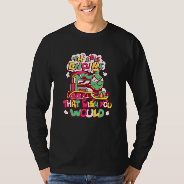 Camiseta O Pequeno Motor De Tanque Que Você Desejaria (Frente)