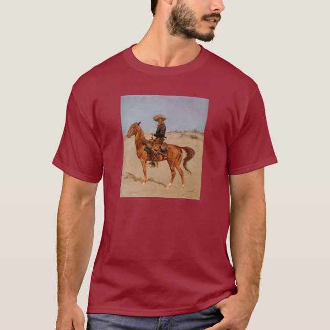 Camiseta O perfurador de Frederic Remington (1895) (Frente)