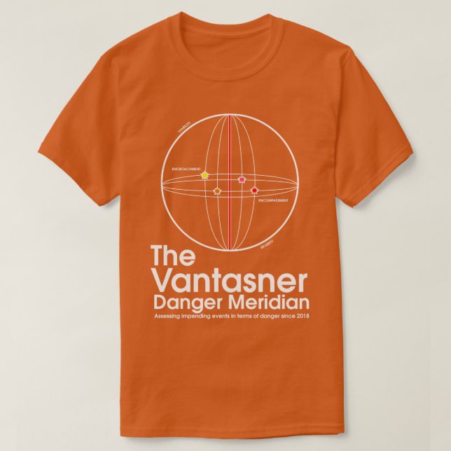 Camiseta O Perigo Vantasner Meridian Dark (Frente do Design)