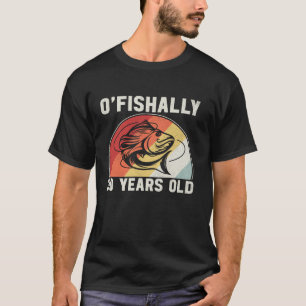 Camiseta O Pescador De Pesca De Aniversário Com 30 Anos De 