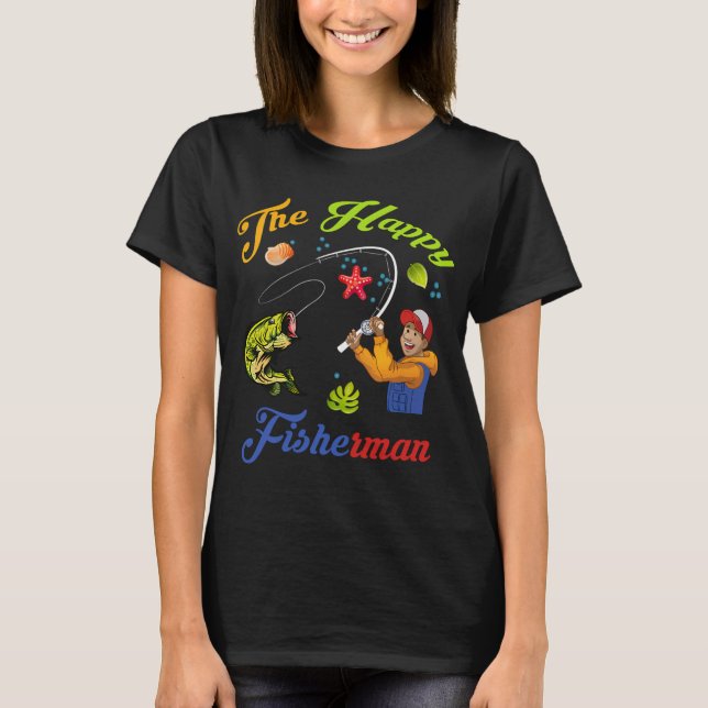 Camiseta O pescador feliz (Frente)