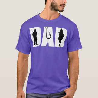 Camiseta O pescador pai pescador anjo peixe anjo engraçado