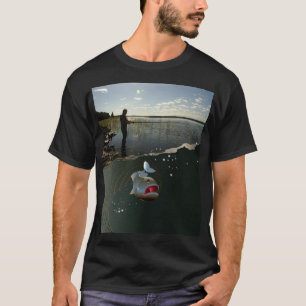 Camiseta O pescador . Pesca feliz