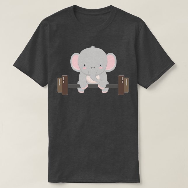 CAMISETA O PESO ELEFANTE PARA ELEVAÇÃO (Frente do Design)