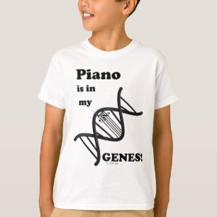 Camiseta O piano está em meus genes