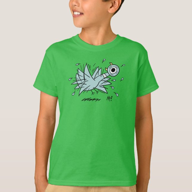 Camiseta O Pigeon Freakout Kids Green (Frente)