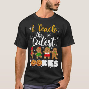 Camiseta O Pijama De Natal Do Professor Eu Ensino O Pequeno