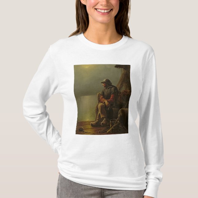 Camiseta O piloto mantem o relógio, 1851 (Frente)