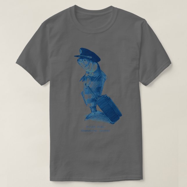 Camiseta O piloto monocromático (Frente do Design)
