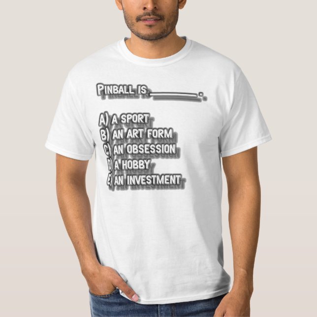 Camiseta O Pinball é… (Frente)