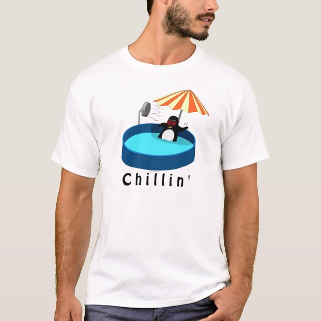 Camiseta O pinguim o mais fresco (Frente)