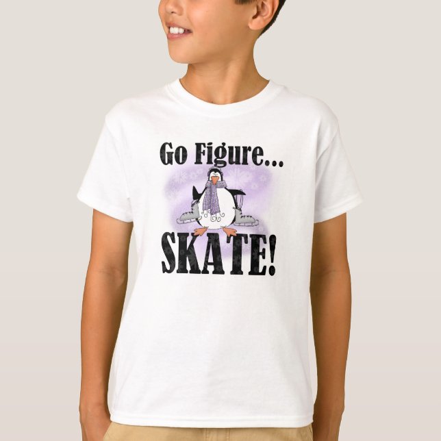 Camiseta O pinguim vai figura t-shirt do skate (Frente)