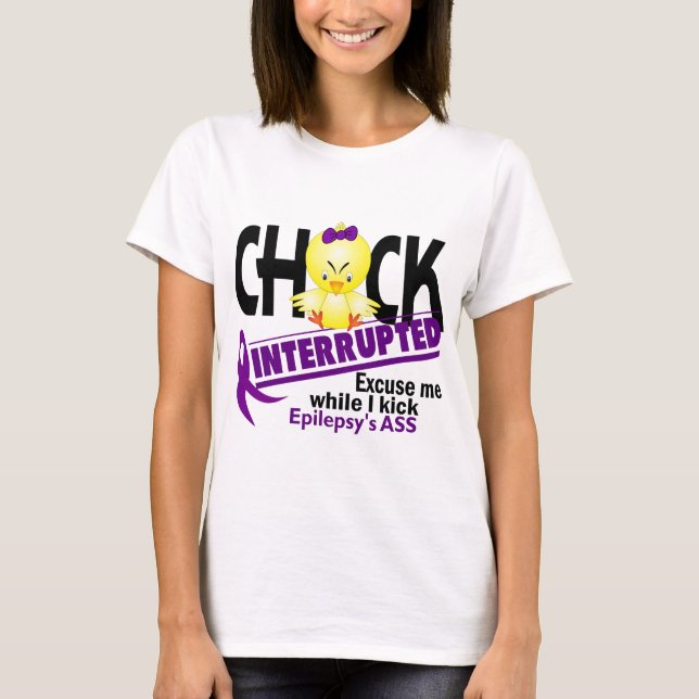 Camiseta O pintinho da epilepsia interrompeu 2 (Frente)
