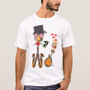Camiseta O pintinho da rocha encontra o rolo do Sr. Rocha n